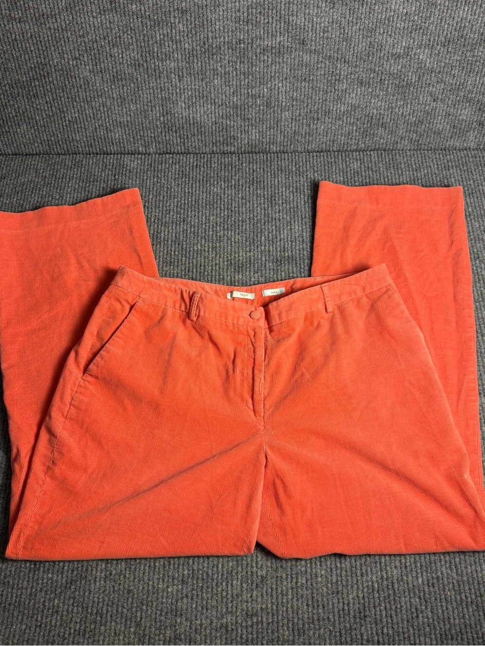 Y2K Liz Golf Audra Orange Corduroy Pants Size 16